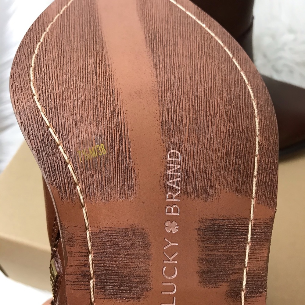 Lucky Brand Caelyn Leather Western ankle bootie - Picture 7 of 10